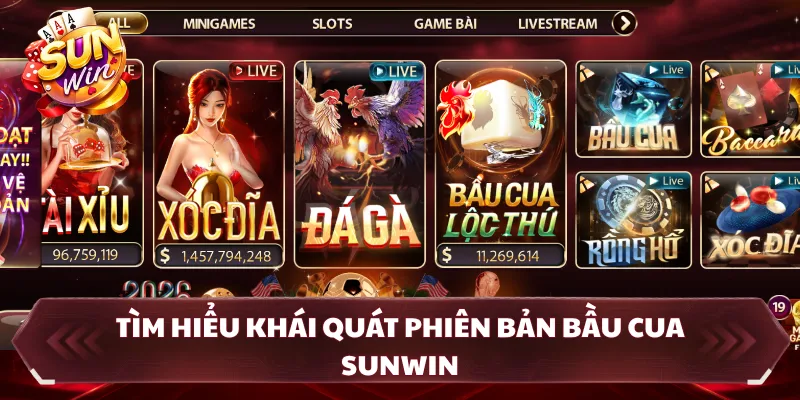 Tìm hiểu khái quát phiên bản bầu cua SUNWIN